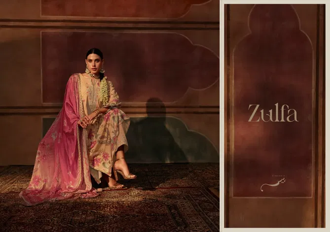 Zulfa By Kimora Pure Muslin Printed Embroidery Salwar Kameez Wholesale Shop In Surat